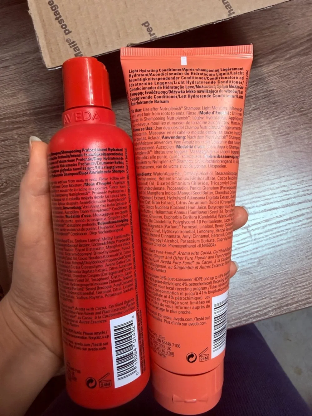 Aveda Nutriplenish Shampoo & Conditioner – Red/Coral